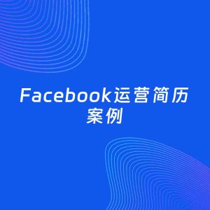 AI生成简历案例：Facebook运营岗位简历模板