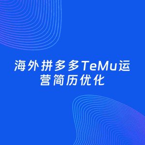 AI优化简历案例：海外拼多多TeMu运营简历工作经历优化