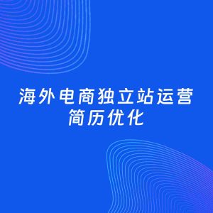 AI优化简历案例：海外电商独立站运营简历工作经历优化