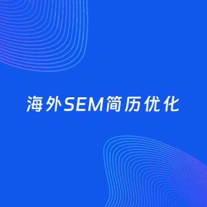 AI优化简历案例：海外SEM简历工作经历优化