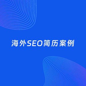 AI生成简历案例：海外SEO岗位简历模板