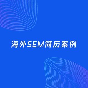 AI生成简历案例：海外SEM岗位简历模板