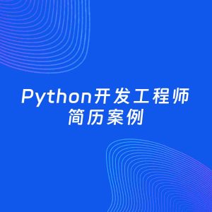 AI生成简历案例：Python开发工程师岗位简历模板