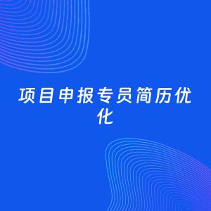 AI优化简历案例：项目申报专员简历工作经历优化