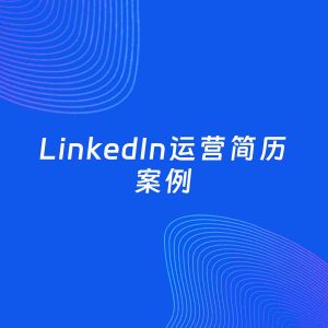 AI生成简历案例：LinkedIn运营岗位简历模板